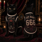 Vampire Cat Pet Jersey - Personalized Name Number Halloween Shirt - image 5