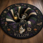 Pirate Dog Round Rug - Personalized Pet Name Carpet - image 4