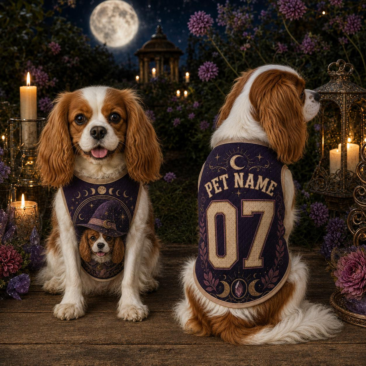 Witch Dog Jersey - Personalized Pet Name Halloween Shirt - image 2