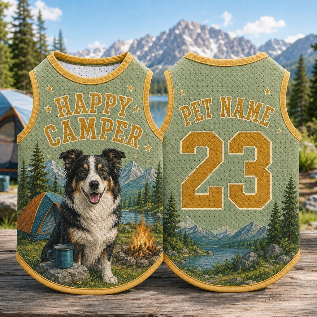 Camping Dog Pet Jersey - Personalized Outdoor Dog Shirt - image 5