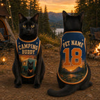Camping Dog Jersey - Personalized Outdoor Pet Shirt - image 2
