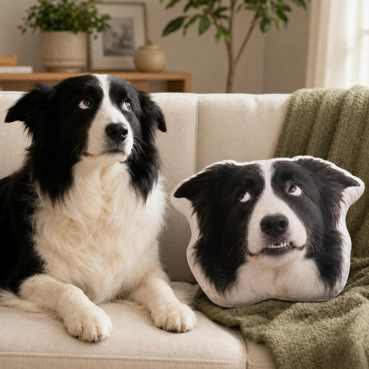 Funny Cat Face Pillow - Custom Pet Photo Cushion - image 6