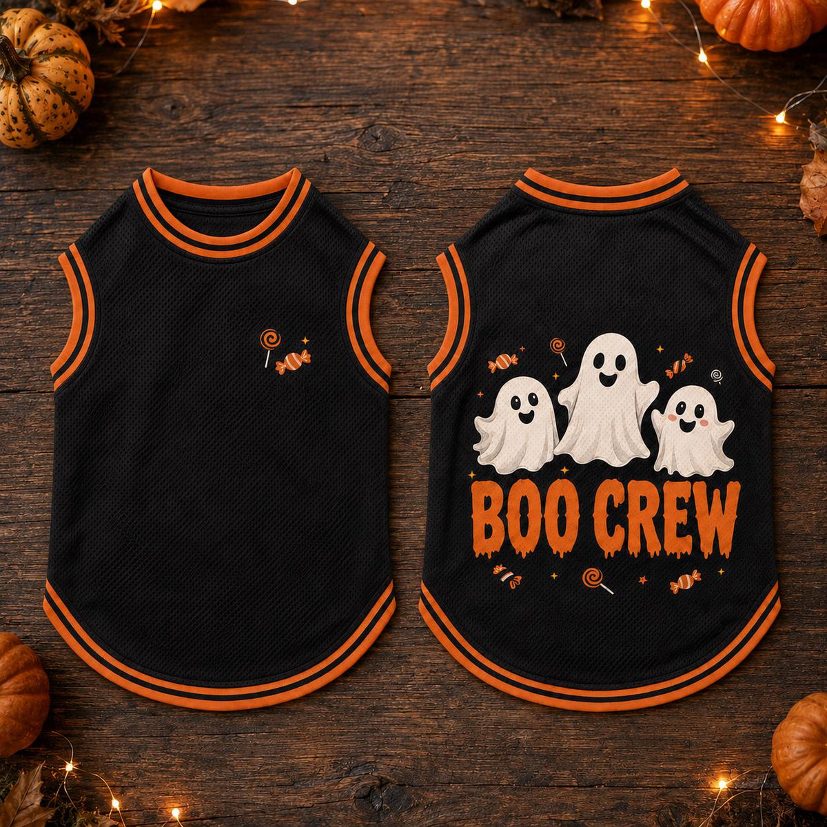 Boo Crew Pet Jersey - Halloween Dog Shirt - image 5