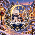 Dog & Cat Christmas Keepsake - Custom Pet Name Acrylic Ornament - image 3