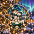 Owl Couple Christmas Ornament - Personalized Acrylic Keepsake