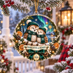 Owl Couple Christmas Ornament - Personalized Acrylic Keepsake - image 5