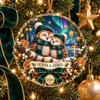 Owl Couple Christmas Ornament - Personalized Acrylic Keepsake - image 3