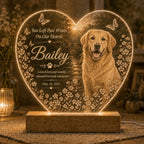Pet Remembrance Light - Custom Black Lab Photo Plaque - image 6