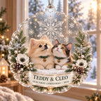 First Christmas Pet Ornament - Personalized Dog Cat Acrylic Keepsake - image 4