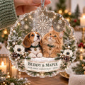 First Christmas Pet Ornament - Personalized Dog Cat Acrylic Keepsake