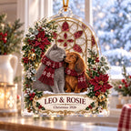 Dog Cat Christmas Ornament - Personalized Pet Name Acrylic Keepsake - image 5