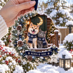 Moonlit Pet Christmas Ornament - Personalized Dog Cat Acrylic Keepsake - image 4