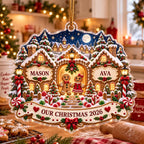 Gingerbread House Ornament - Personalized Couple Christmas Keepsake - image 5