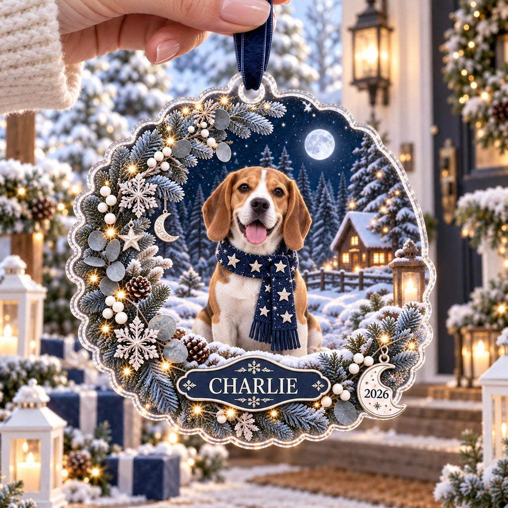 French Bulldog Christmas Ornament - Personalized Dog Acrylic Keepsake - image 4