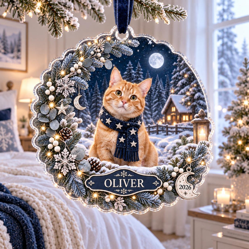 French Bulldog Christmas Ornament - Personalized Dog Acrylic Keepsake - image 3