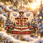 Personalized Christmas Ornament - Custom Couple Names Acrylic Ornament - image 3