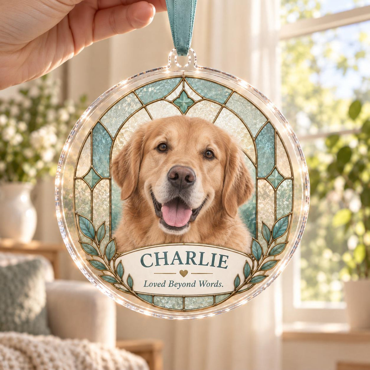 Cat Memorial Ornament - Personalized Pet Photo Acrylic Keepsake - image 6
