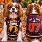 Midnight Howl Pet Jersey - Personalized Dog Name Number Shirt - image 4