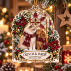 Dog Cat Christmas Ornament - Personalized Pet Name Acrylic Keepsake - image 3