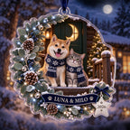 Moonlit Pet Christmas Ornament - Personalized Dog Cat Acrylic Keepsake - image 6