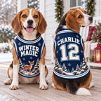 Winter Deer Pet Jersey - Personalized Dog Name Number Shirt - image 2