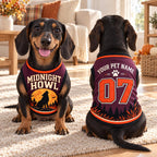Midnight Howl Pet Jersey - Personalized Dog Name Number Shirt - image 2