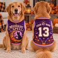 Midnight Spell Pet Jersey - Personalized Dog Name Number Shirt