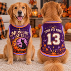 Midnight Spell Pet Jersey - Personalized Dog Name Number Shirt