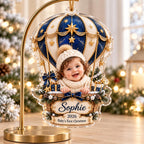 Baby First Christmas Ornament - Personalized Photo Acrylic Ornament - image 4