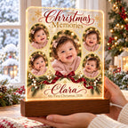 Christmas Memories Lamp - Personalized Baby Acrylic Photo Plaque - image 5