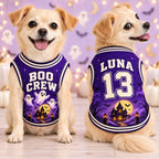 Boo Crew Pet Jersey - Personalized Halloween Dog Shirt