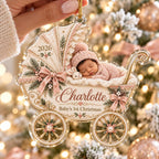 Baby Carriage Ornament - Personalized Photo Acrylic Keepsake - image 6