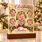 Christmas Memories Lamp - Personalized Baby Acrylic Photo Plaque - image 3