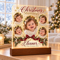 Christmas Memories Lamp - Personalized Baby Acrylic Photo Plaque